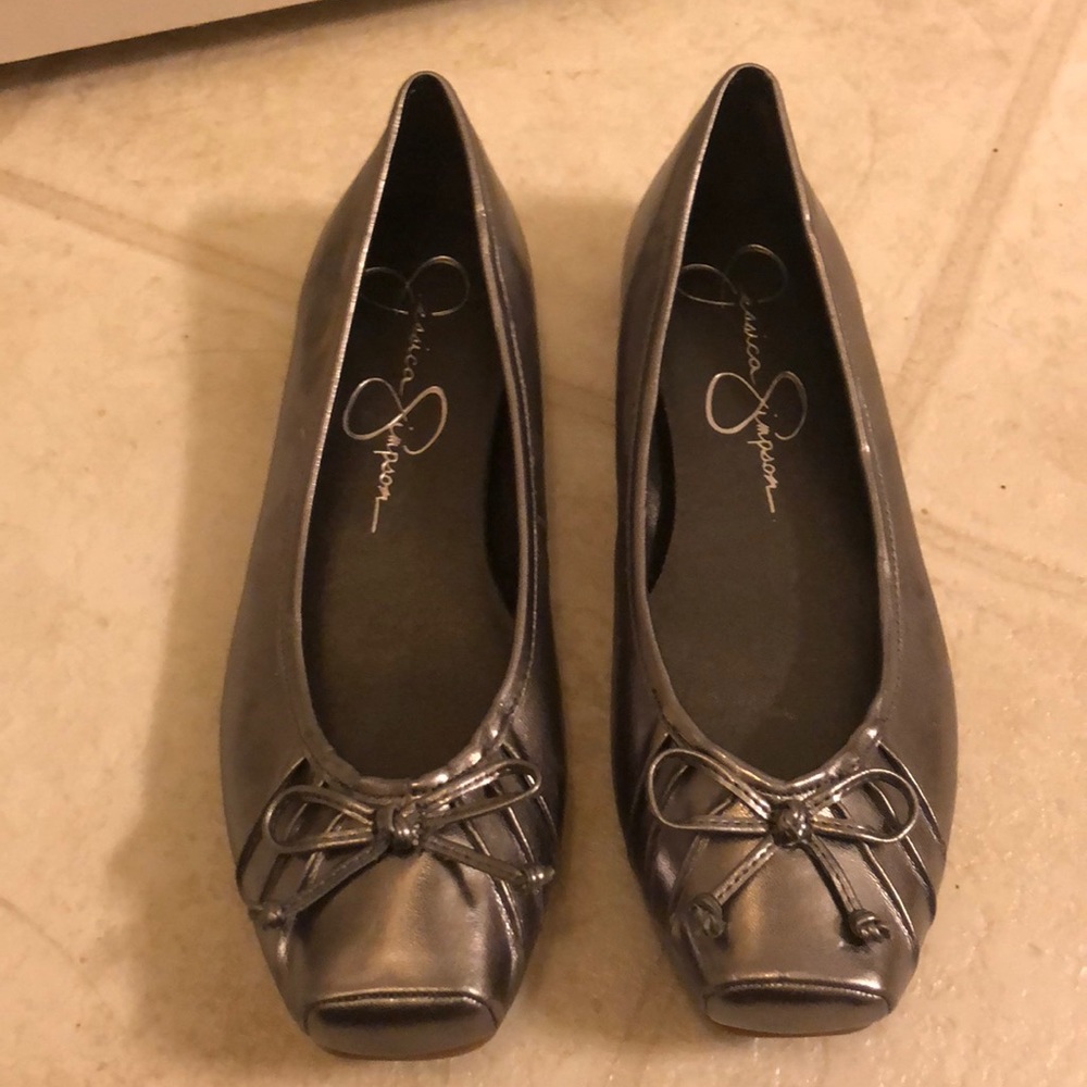 Jessica Simpson Dark Silver Ballet Falts